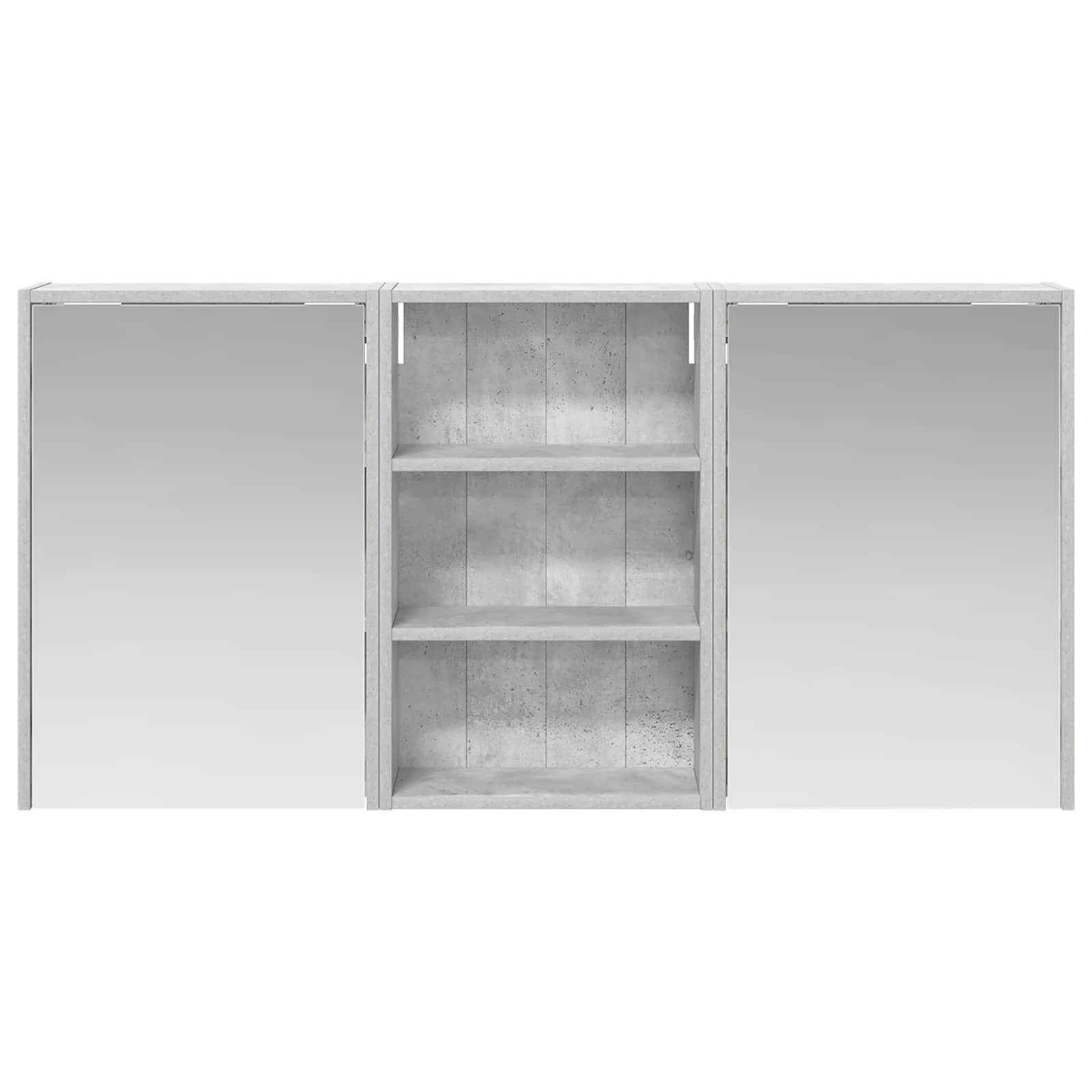 Sada koupelnových skříněk s policí 3 pcs 126 x 16 x 62,5 cm - obrázek 6