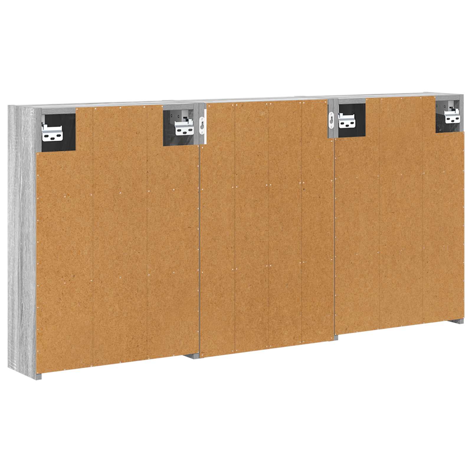 Sada koupelnových skříněk s policí 3 pcs 126 x 16 x 62,5 cm - obrázek 9