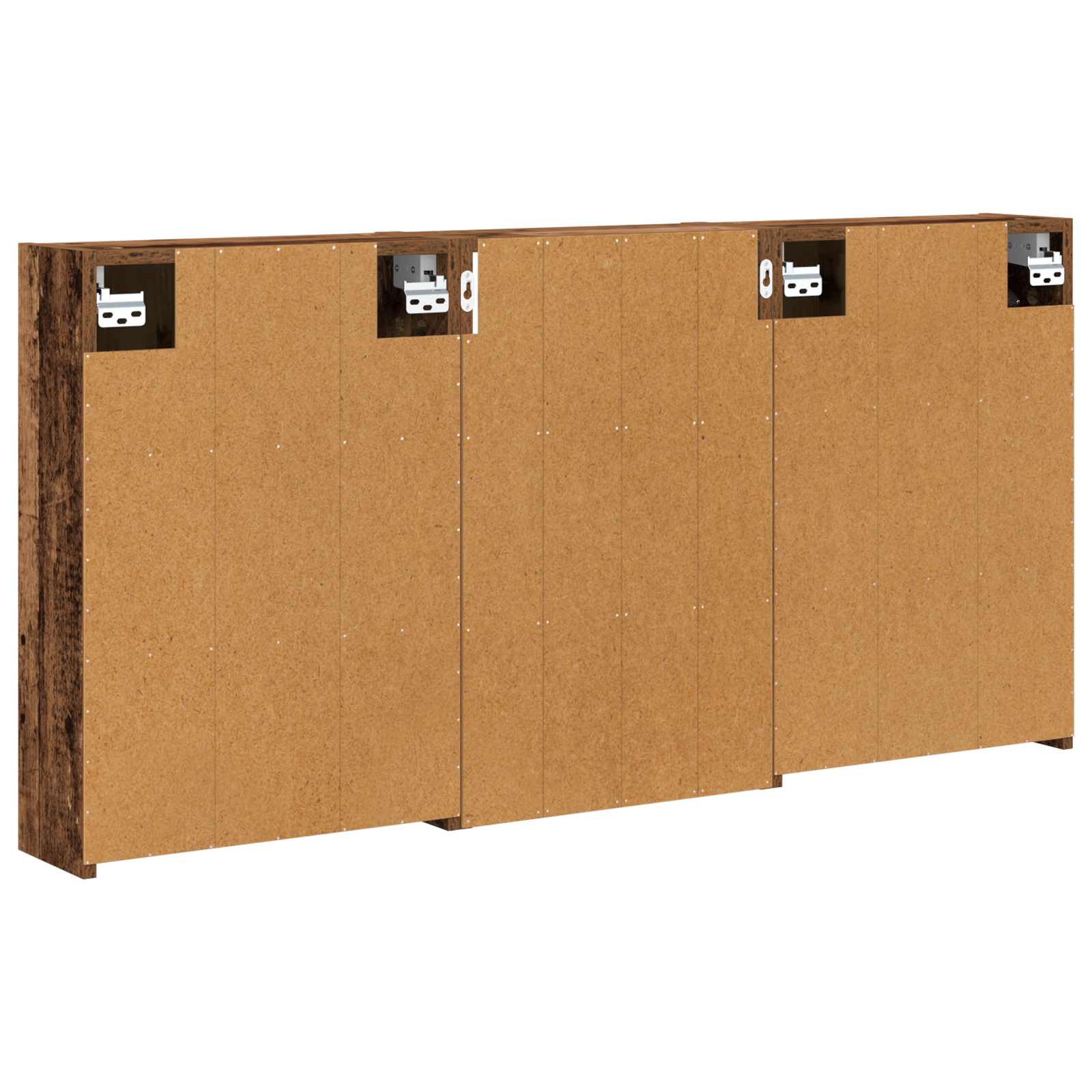 Sada koupelnových skříněk s policí 3 pcs 126 x 16 x 62,5 cm - obrázek 9