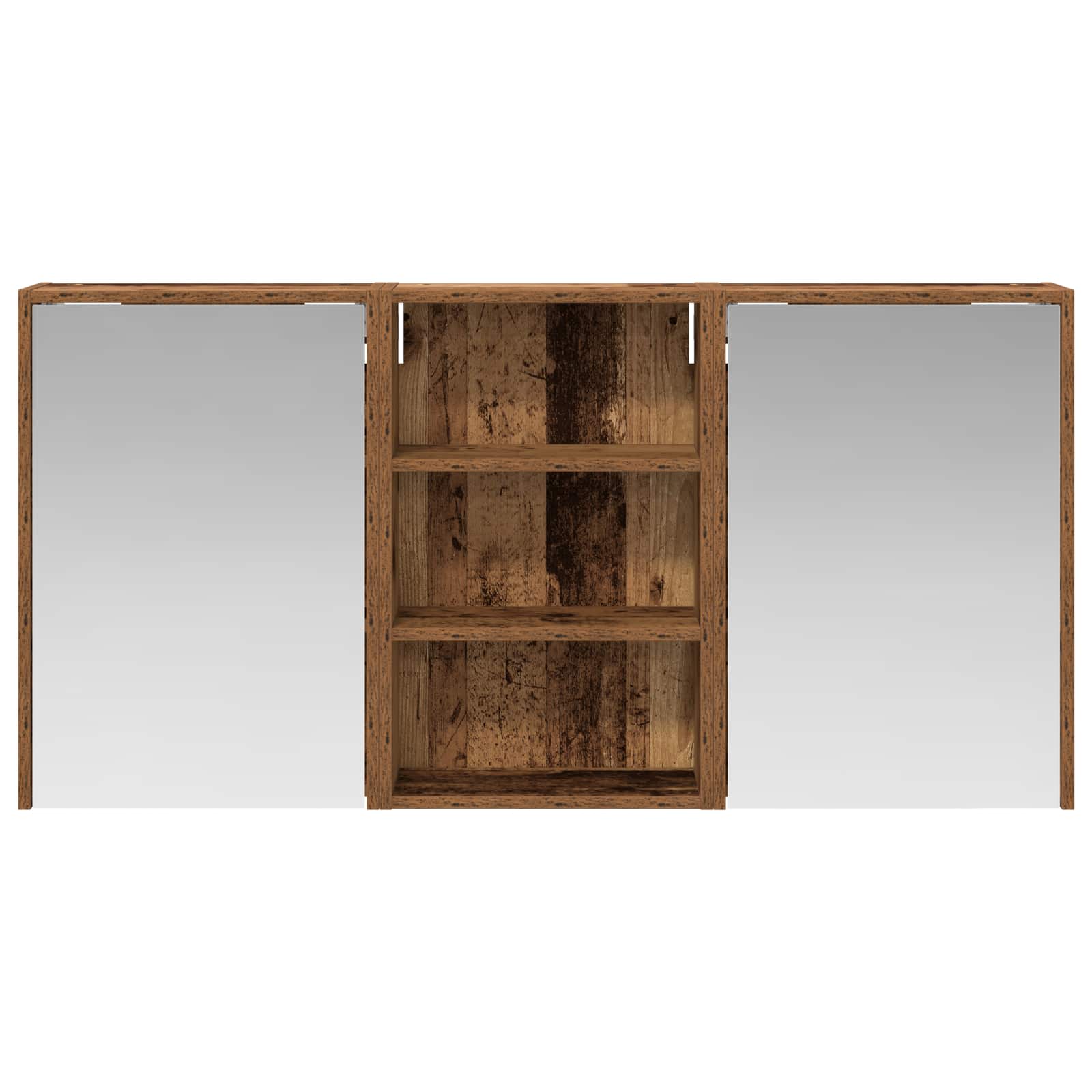 Sada koupelnových skříněk s policí 3 pcs 126 x 16 x 62,5 cm - obrázek 6