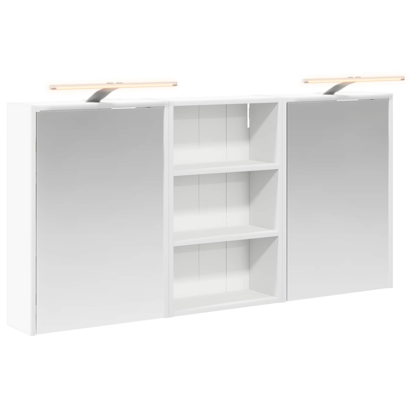 Sada koupelnových skříněk s policí 3 pcs 126 x 16 x 62,5 cm - obrázek 2