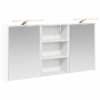 vidaXL Vannitoa kapikomplekt 3 tk 126 x 16 x 62.5 cm Tehispuit