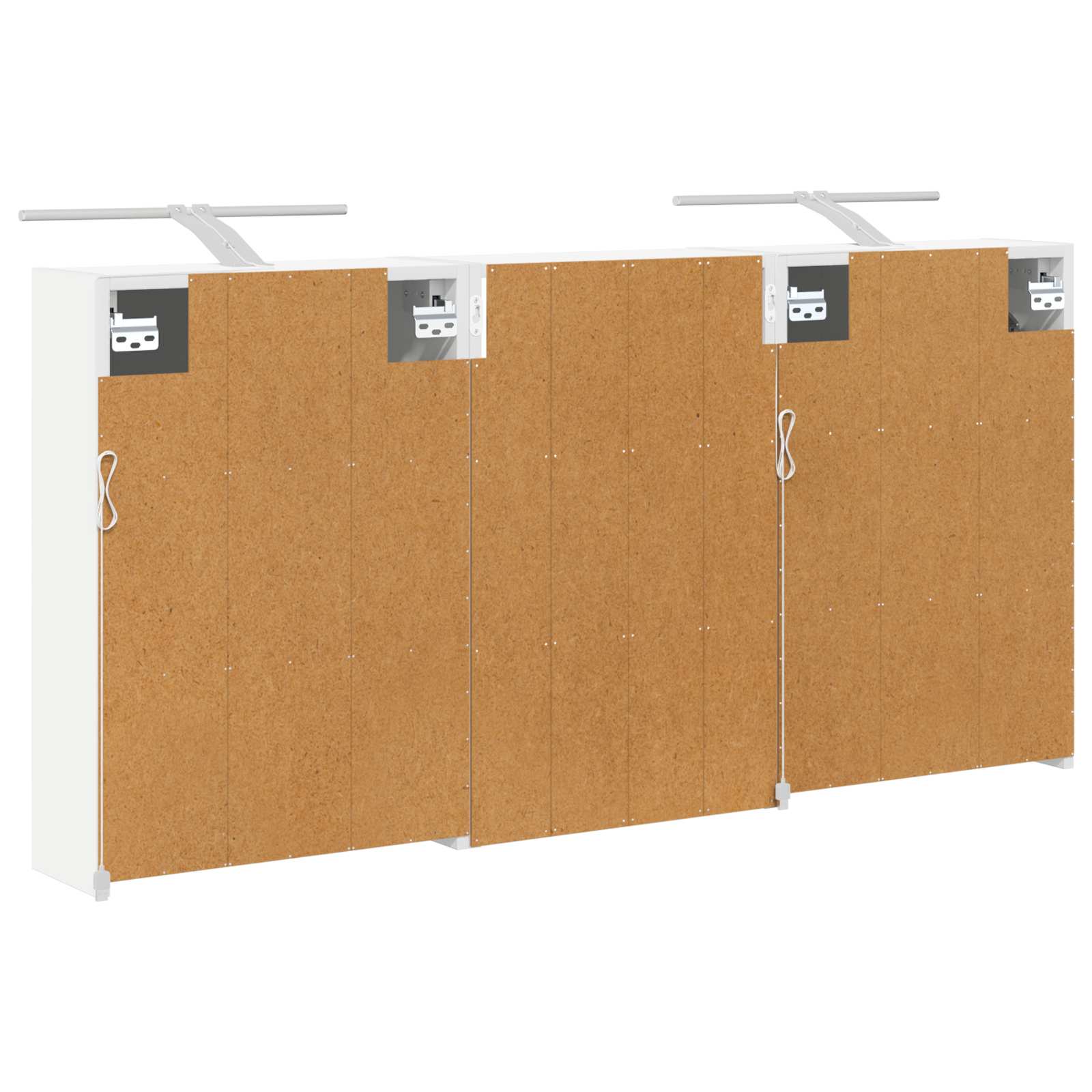 Sada koupelnových skříněk s policí 3 pcs 126 x 16 x 62,5 cm - obrázek 9