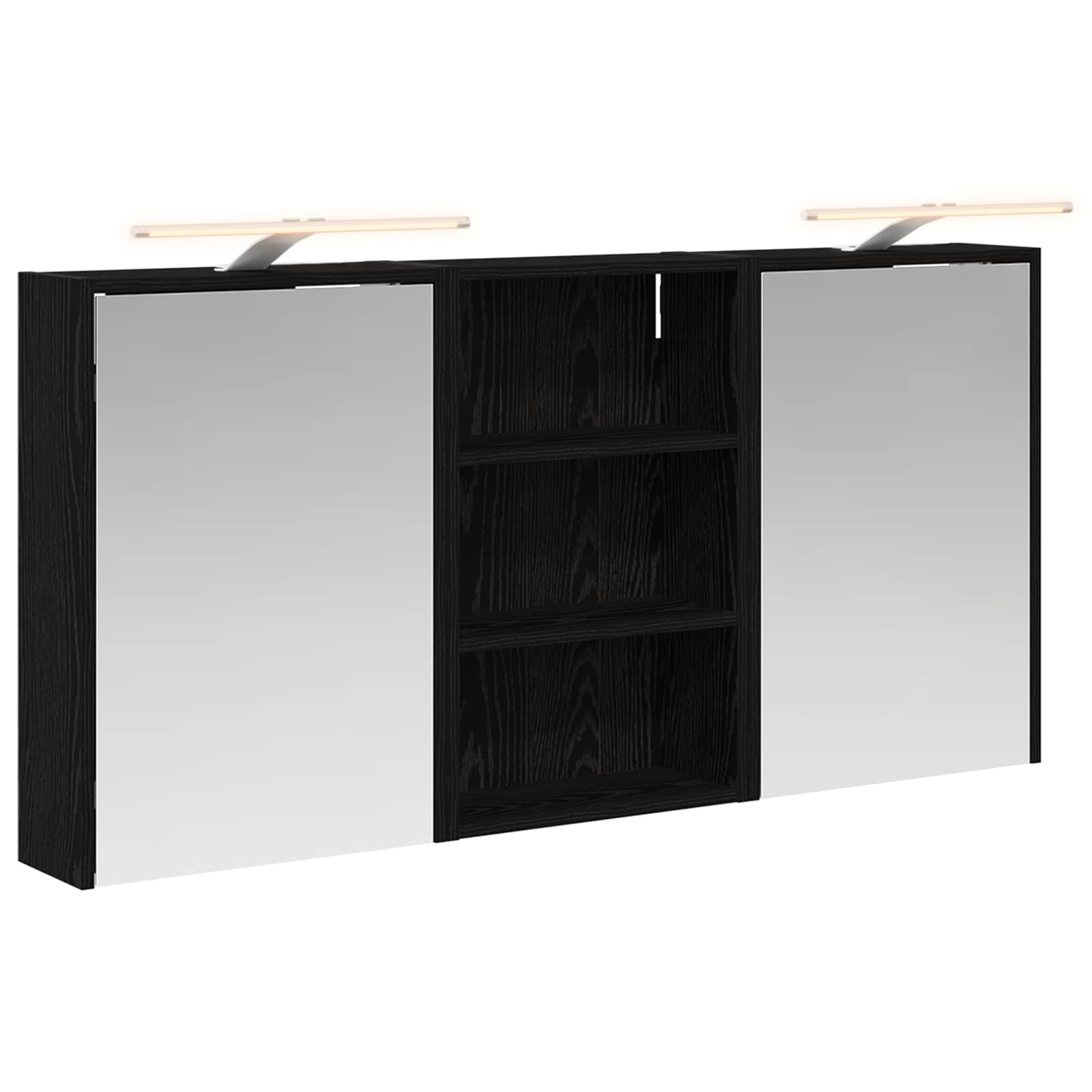 Sada koupelnových skříněk s policí 3 pcs 126 x 16 x 62,5 cm - obrázek 2