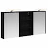 vidaXL Vannitoa kapikomplekt 3 tk 126 x 16 x 62.5 cm Tehispuit