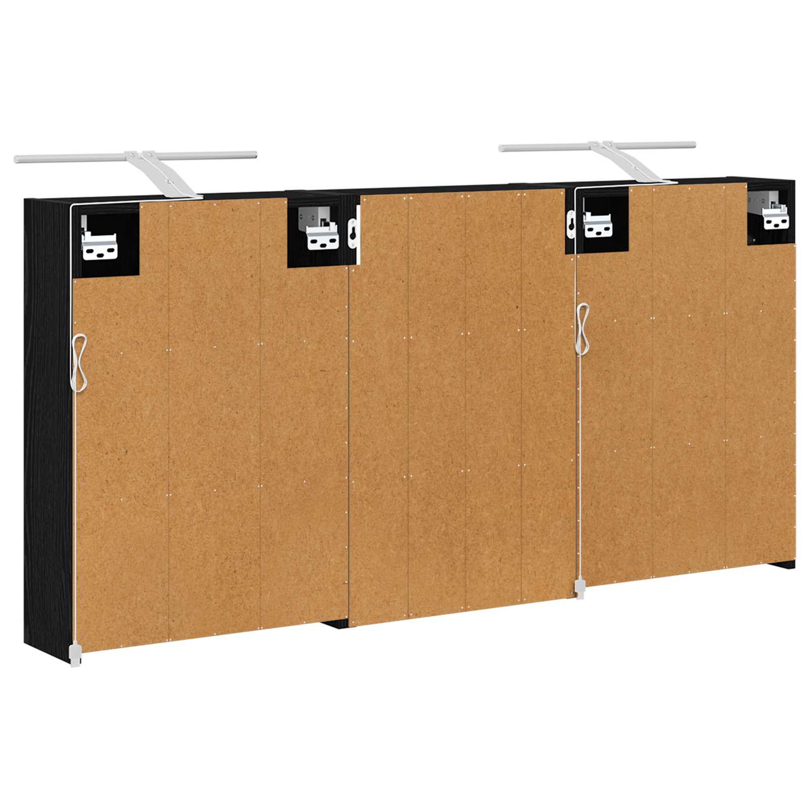 Sada koupelnových skříněk s policí 3 pcs 126 x 16 x 62,5 cm - obrázek 9
