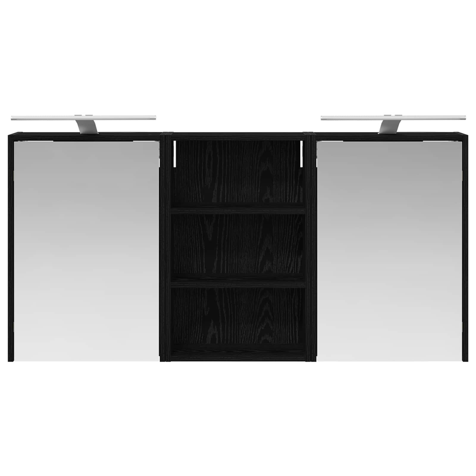 Sada koupelnových skříněk s policí 3 pcs 126 x 16 x 62,5 cm - obrázek 6