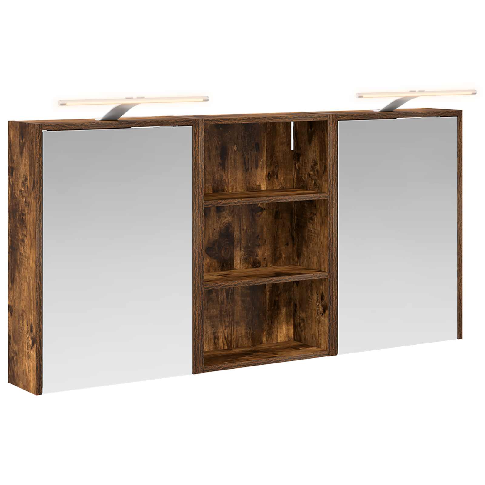 Sada koupelnových skříněk s policí 3 pcs 126 x 16 x 62,5 cm - obrázek 2