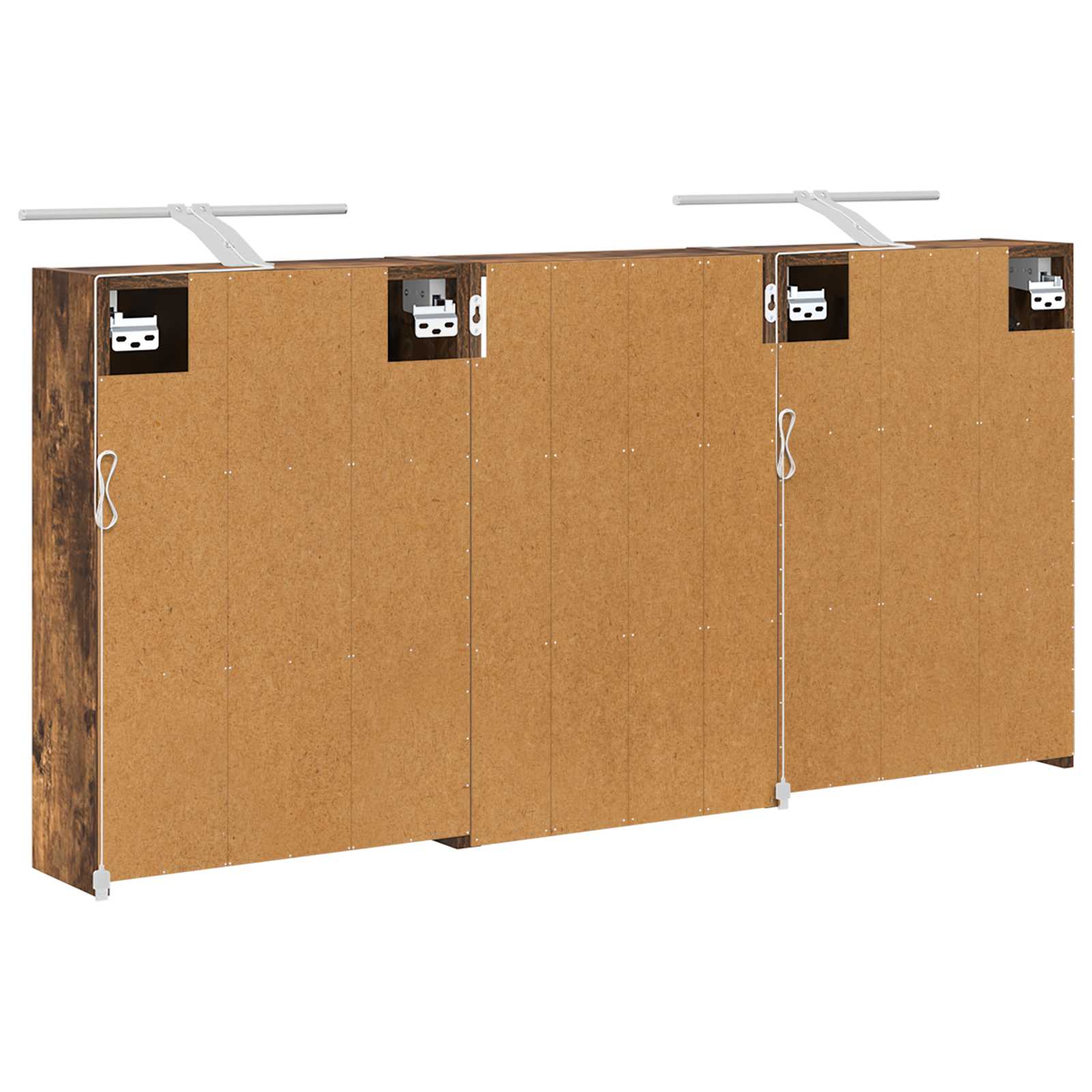 Sada koupelnových skříněk s policí 3 pcs 126 x 16 x 62,5 cm - obrázek 9