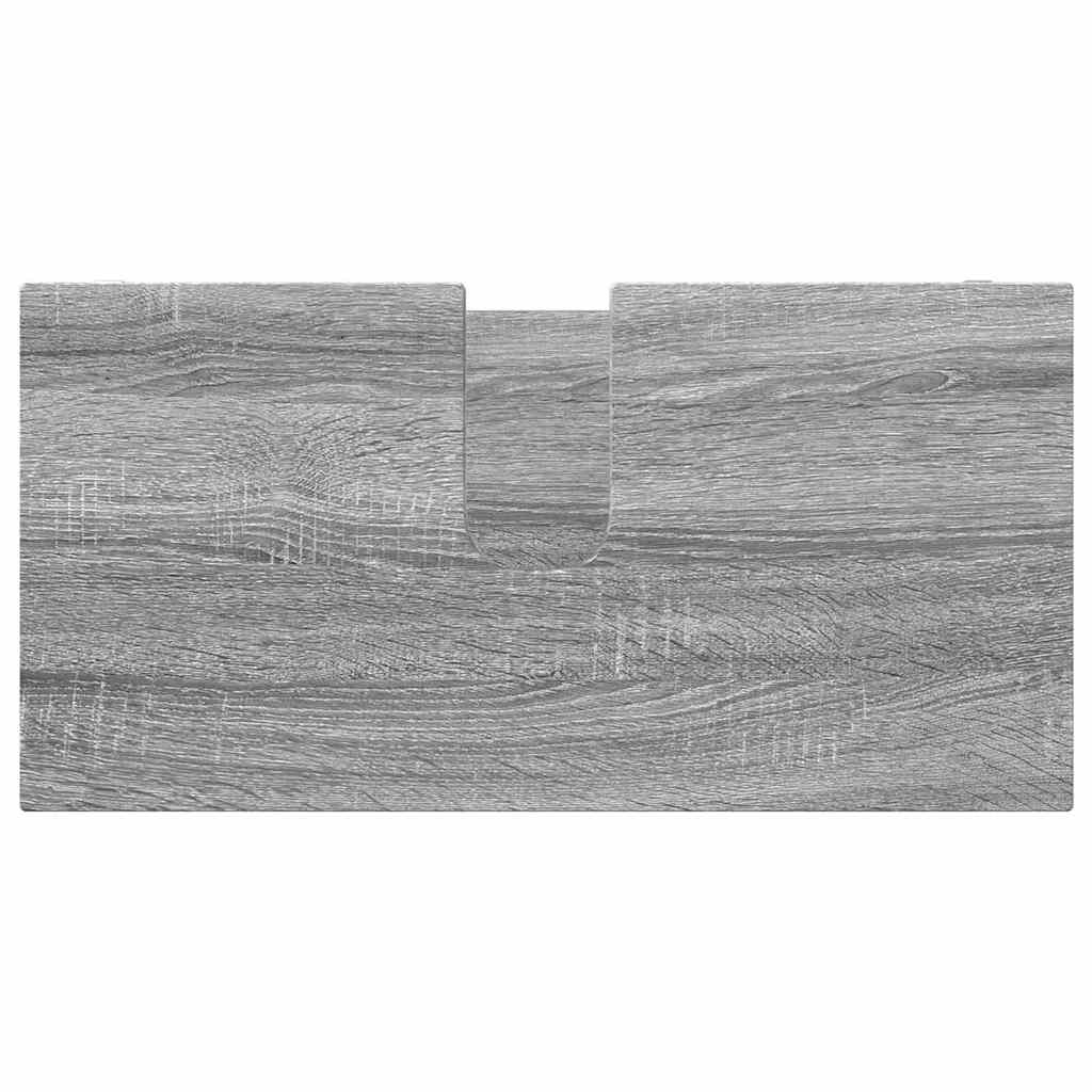 Vannitoa mööbleset sahtliga rattaga 4 pcs Hall Sonoma Tehispuit - Image 9