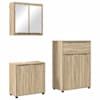 vidaXL Vannitoa m&ouml;&ouml;bleset 3 tk Sonoma tamm 72,5 x 36,5 x 100 cm