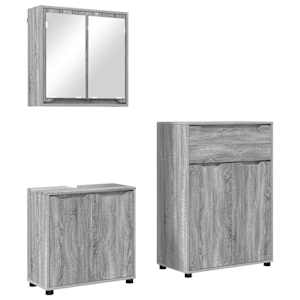 vidaXL Vannitoa m&ouml;&ouml;bleset 3 tk Hall Sonoma 72,5 x 36,5 x 100 cm