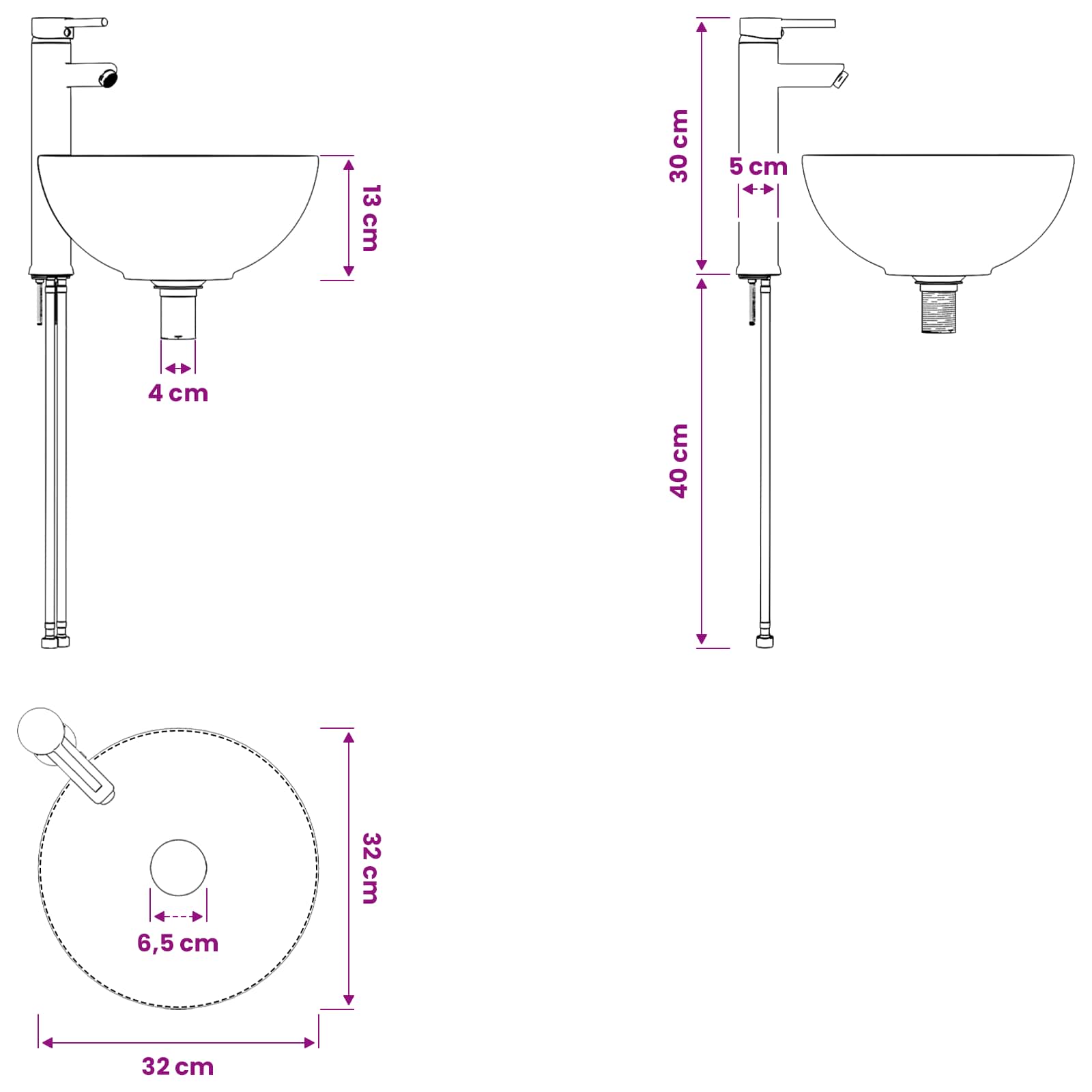vidaXL Badezimmerschrank-Set 2 stk. Altholz 79,5 x 35 x 80 cm – Bild 11