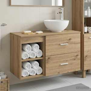 Komplet pohištva za kopalnico 2 pcs Artisan hrast