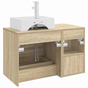 Sada koupelnového nábytku 2 pcs Dub sonoma Kompozitní dřevo - obrázek 6