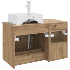 Sada koupelnového nábytku 2 pcs Dub artisan Kompozitní dřevo - obrázek 6