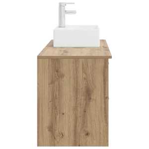 Sada koupelnového nábytku 2 pcs Dub artisan Kompozitní dřevo - obrázek 5