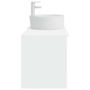 Sada koupelnového nábytku 2 pcs Bílá Kompozitní dřevo - obrázek 5