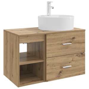 vidaXL Vannitoa m&ouml;&ouml;bleset 2 tk Artisan tamm Tehispuit