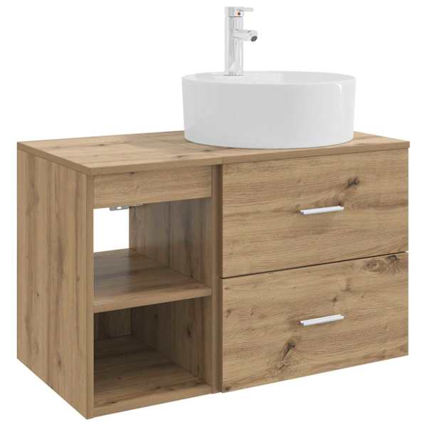 vidaXL Vannitoa m&ouml;&ouml;bleset 2 tk Artisan tamm Tehispuit