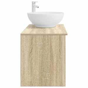 Sada koupelnového nábytku 2 pcs Dub sonoma Kompozitní dřevo - obrázek 5
