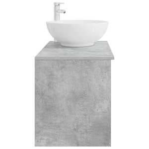 Sada koupelnového nábytku 2 pcs Betonově šedá Kompozitní dřevo - obrázek 5