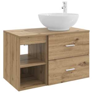vidaXL Vannitoa m&ouml;&ouml;bleset 2 tk Artisan tamm Tehispuit