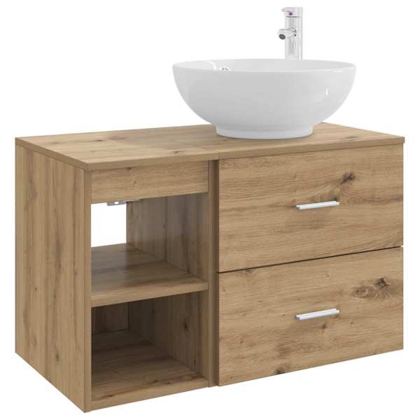 vidaXL Vannitoa m&ouml;&ouml;bleset 2 tk Artisan tamm Tehispuit