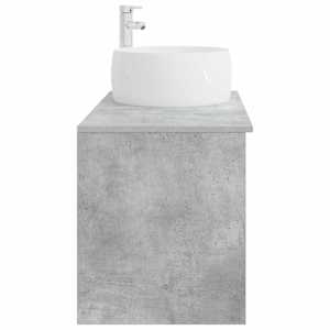 Sada koupelnového nábytku 2 pcs Betonově šedá Kompozitní dřevo - obrázek 5