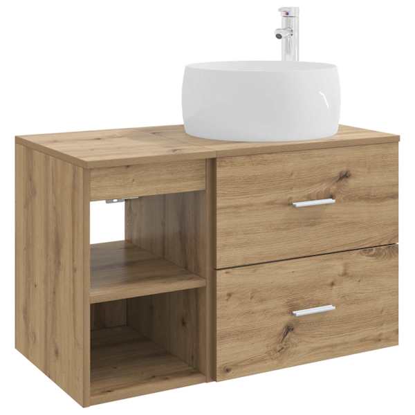 vidaXL Vannitoa m&ouml;&ouml;bleset 2 tk Artisan tamm Tehispuit
