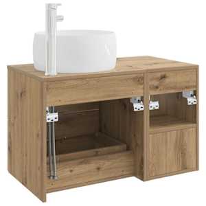 Sada koupelnového nábytku 2 pcs Dub artisan Kompozitní dřevo - obrázek 6