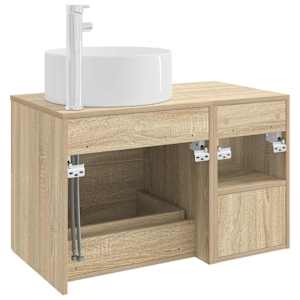 Sada koupelnového nábytku 2 pcs Dub sonoma Kompozitní dřevo - obrázek 6