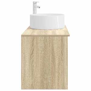 Sada koupelnového nábytku 2 pcs Dub sonoma Kompozitní dřevo - obrázek 5