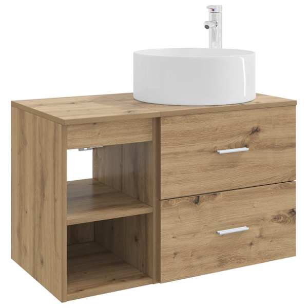 vidaXL Vannitoa m&ouml;&ouml;bleset 2 tk Artisan tamm Tehispuit