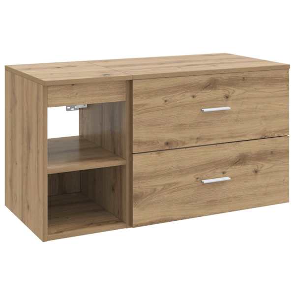 vidaXL Vannitoa m&ouml;&ouml;bleset 2 tk Artisan tamm Tehispuit