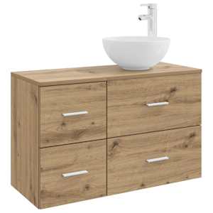 Sada koupelnového nábytku 2 pcs Dub artisan Kompozitní dřevo - obrázek 2