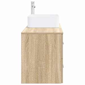 Sada koupelnového nábytku 2 pcs Dub sonoma Kompozitní dřevo - obrázek 4