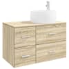 vidaXL Vannitoa kapikomplekt 2 tk Sonoma tamm 79,5 x 44,5 x 80 cm