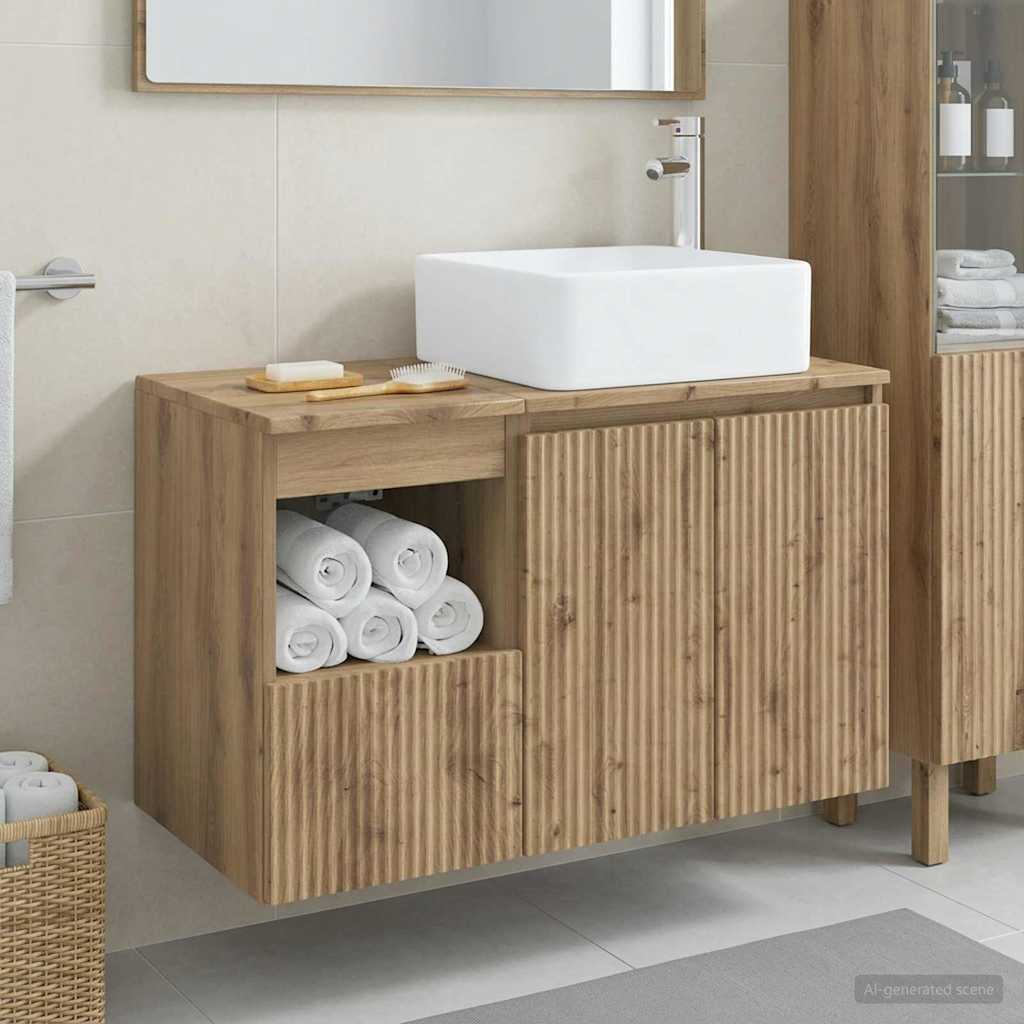 Vannitoa mööbleset 2 tk Artisan tamm Tehispuit