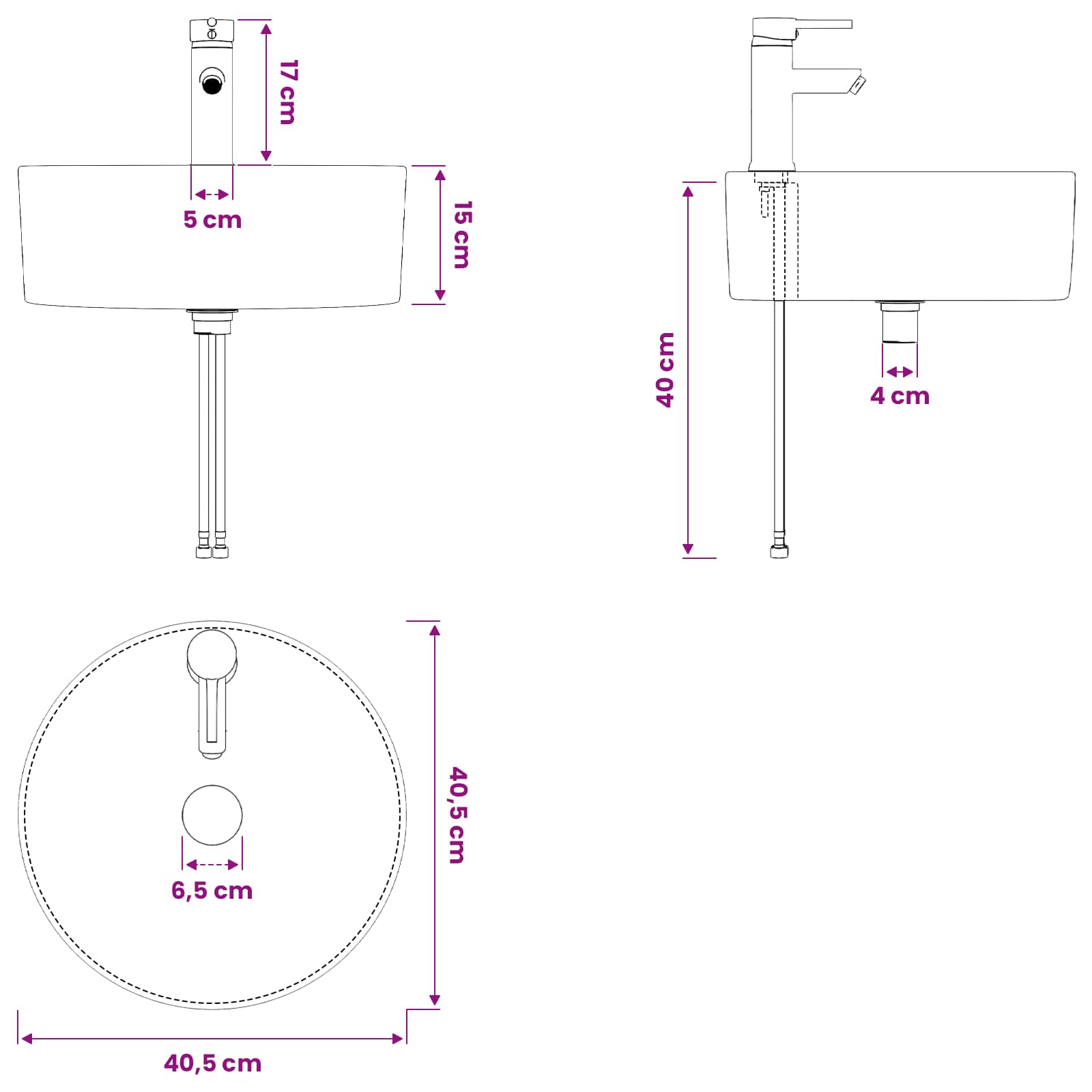 vidaXL Badezimmerschrank-Set 2 stk. Grau Sonoma 79,5 x 44,5 x 82 cm – Bild 10