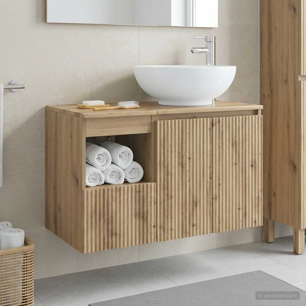 Vannitoa mööbleset 2 tk Artisan tamm Tehispuit