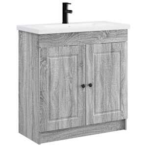 vidaXL Vannitoa m&ouml;&ouml;bleset Hall Sonoma 78,5 x 37,5 x 81 cm Tehispuit