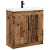 vidaXL Vannitoa m&ouml;&ouml;bleset Vana puit 78,5 x 37,5 x 81 cm Tehispuit