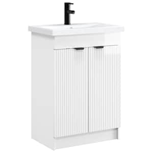 vidaXL Vannitoa m&ouml;&ouml;bleset K&otilde;rgl&auml;ikega valge 56 x 37,5 x 81 cm