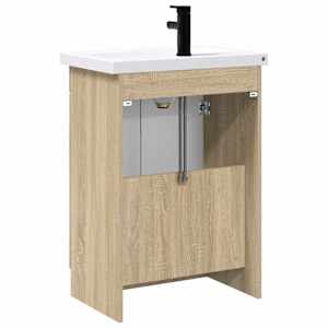 Sada koupelnového nábytku Dub sonoma 78,5 x 37,5 x 81 cm - obrázek 7