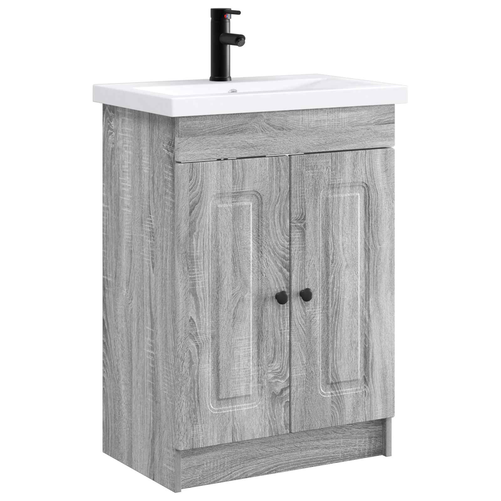 vidaXL Set de mobilier pentru baie Sonoma gri 78,5 x 37,5 x 81 cm