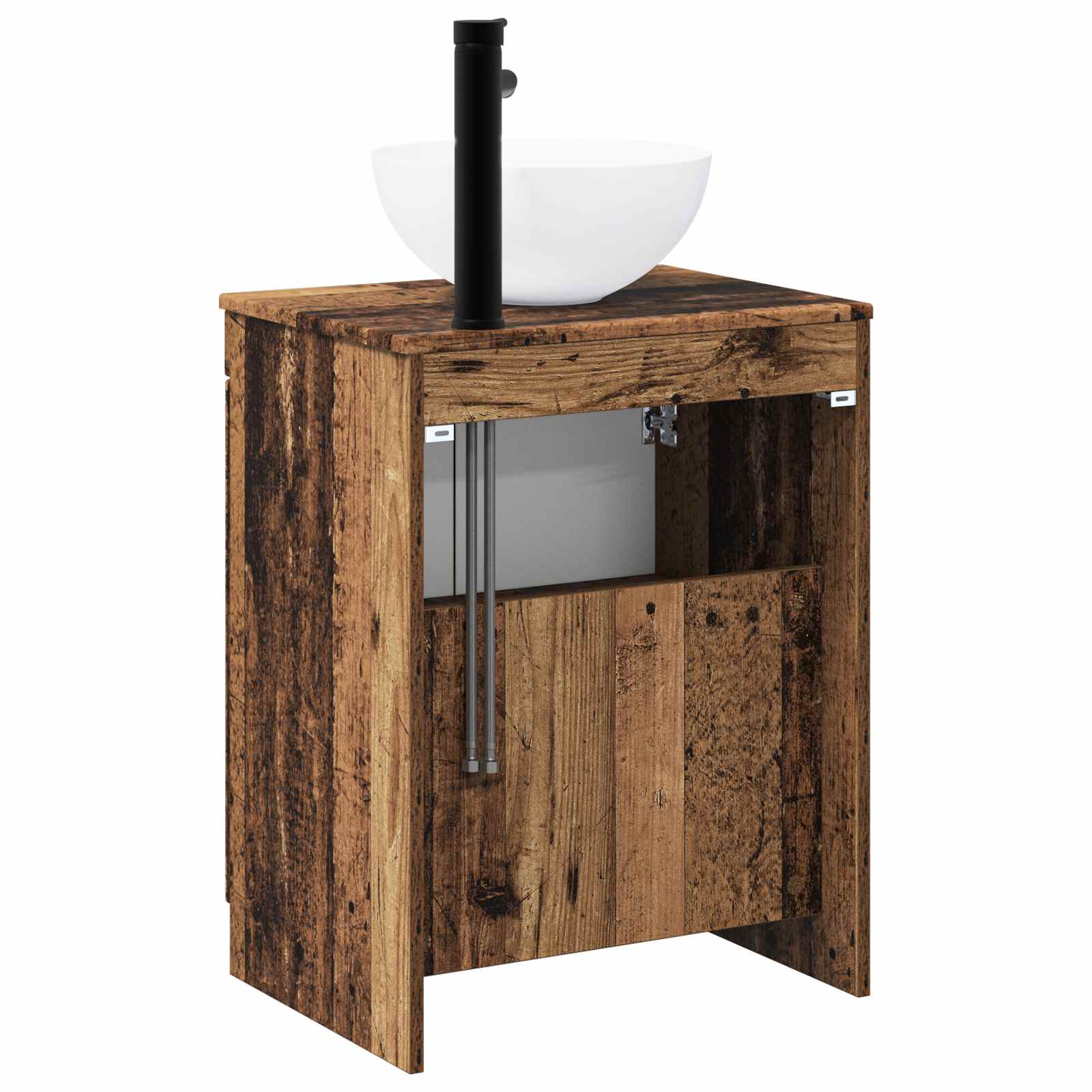 vidaXL Waschbeckenschrank Altholz 54 x 41 x 100 cm Holzwerkstoff – Bild 7