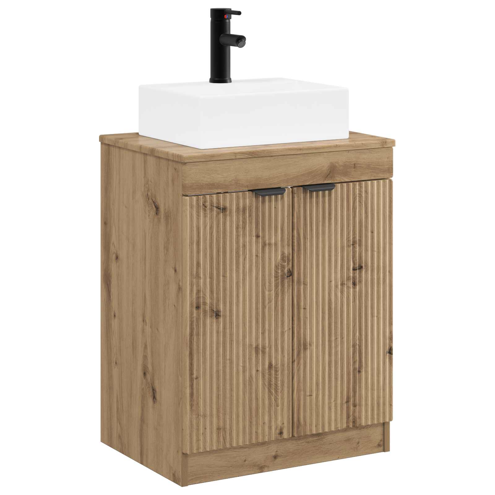 vidaXL Badezimmermöbel-Set Artisan-Eiche Holzwerkstoff – Bild 2