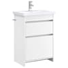 vidaXL Vannitoa m&ouml;&ouml;bleset Valge 61 x 40 x 84,5 cm Tehispuit