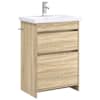 vidaXL Vannitoa m&ouml;&ouml;bleset Sonoma tamm 61 x 40 x 84,5 cm Tehispuit